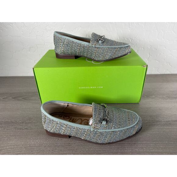 Sam Edelman Loraine Kids Loafer Blue Green Childs Size 12- NIB - Picture 1 of 7